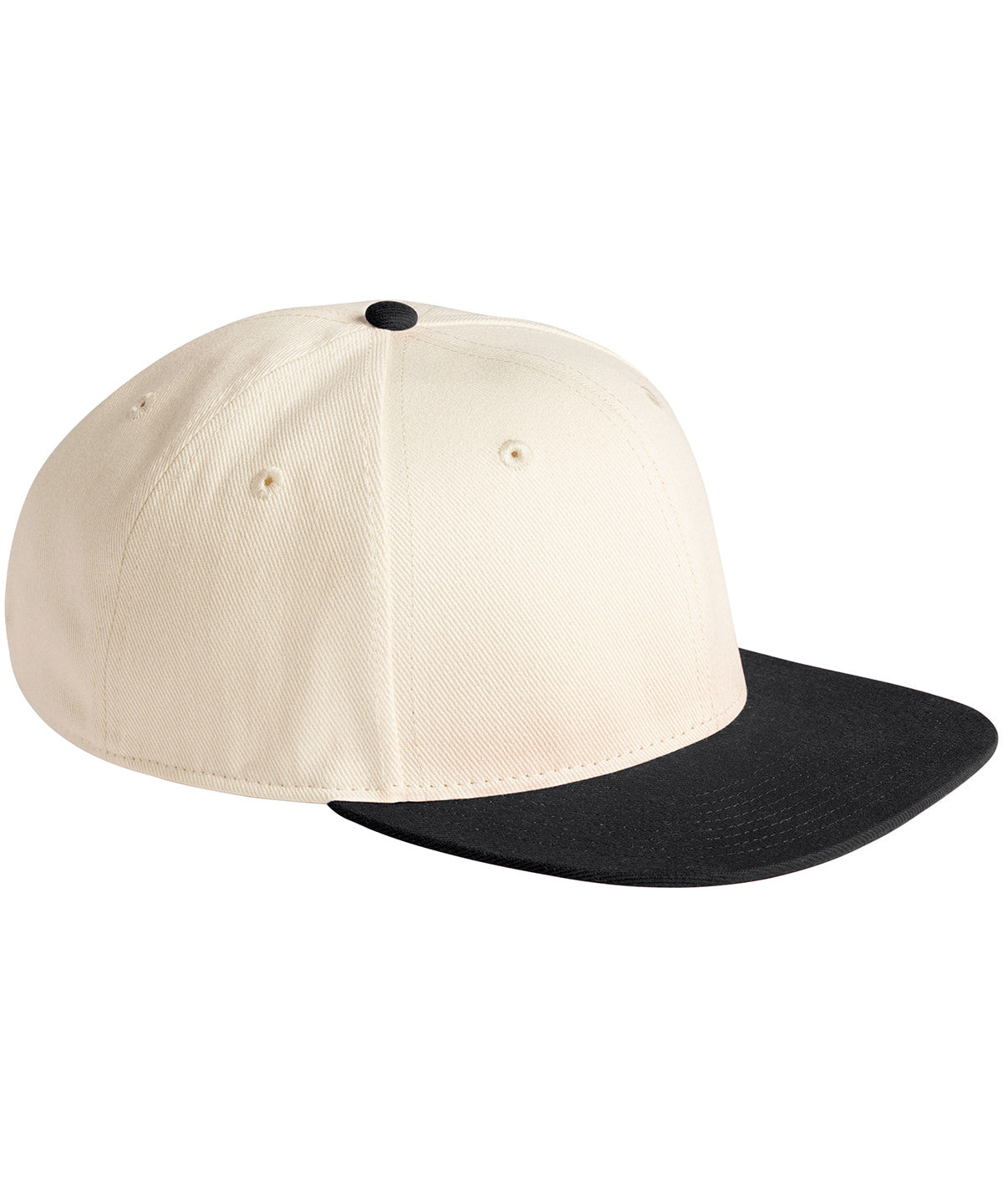 Contrast flat peak 6-panel cap - BC662 - Natural Black One size - Customisable Caps