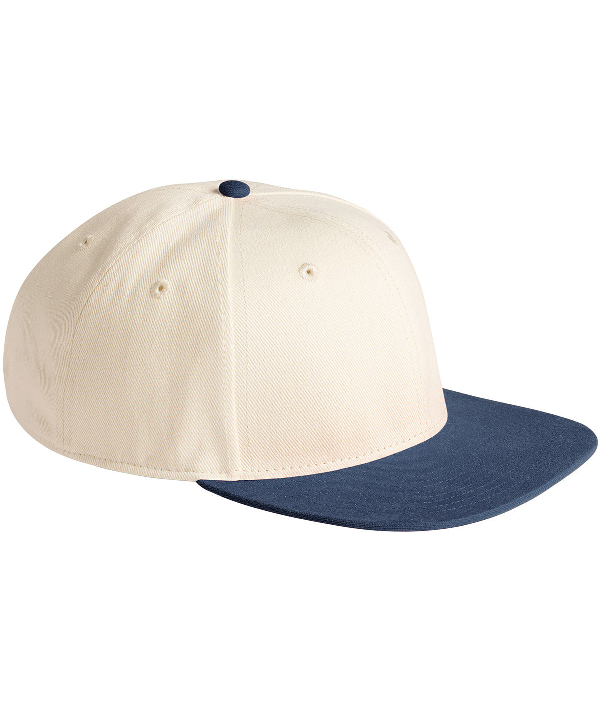Contrast flat peak 6-panel cap - BC662 - Natural Navy One size - Customisable Caps
