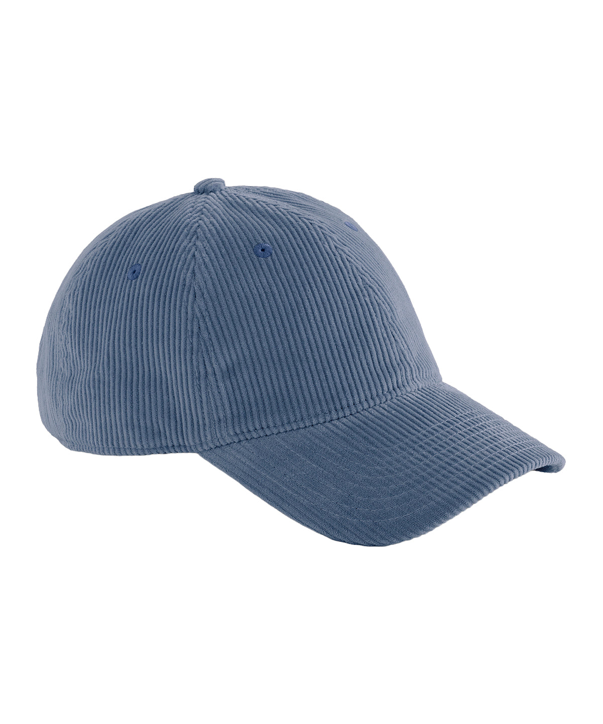 Corduroy dad cap - BC692 - Slate Blue One size - Customisable Caps