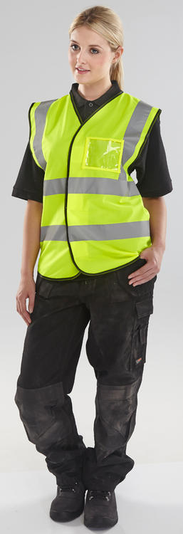 Beeswift Id Vest Hi Vis Bd108 - - Customisable Hi-Vis Vest