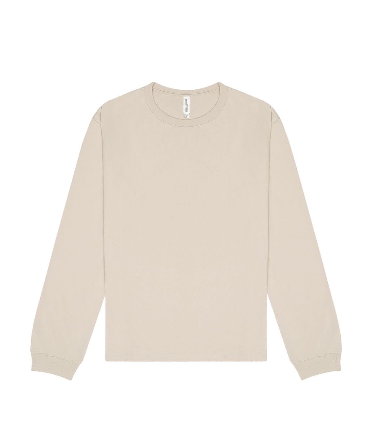 Bella Canvas Unisex long sleeve heavy tee BE151 - Dust - Customisable T-Shirt