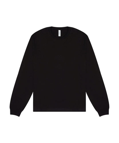 Bella Canvas Unisex heavy boxy long sleeve tee BE156 - Black - Customisable T-Shirt