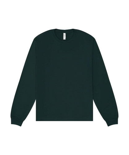 Bella Canvas Unisex heavy boxy long sleeve tee BE156 - Forest - Customisable T-Shirt