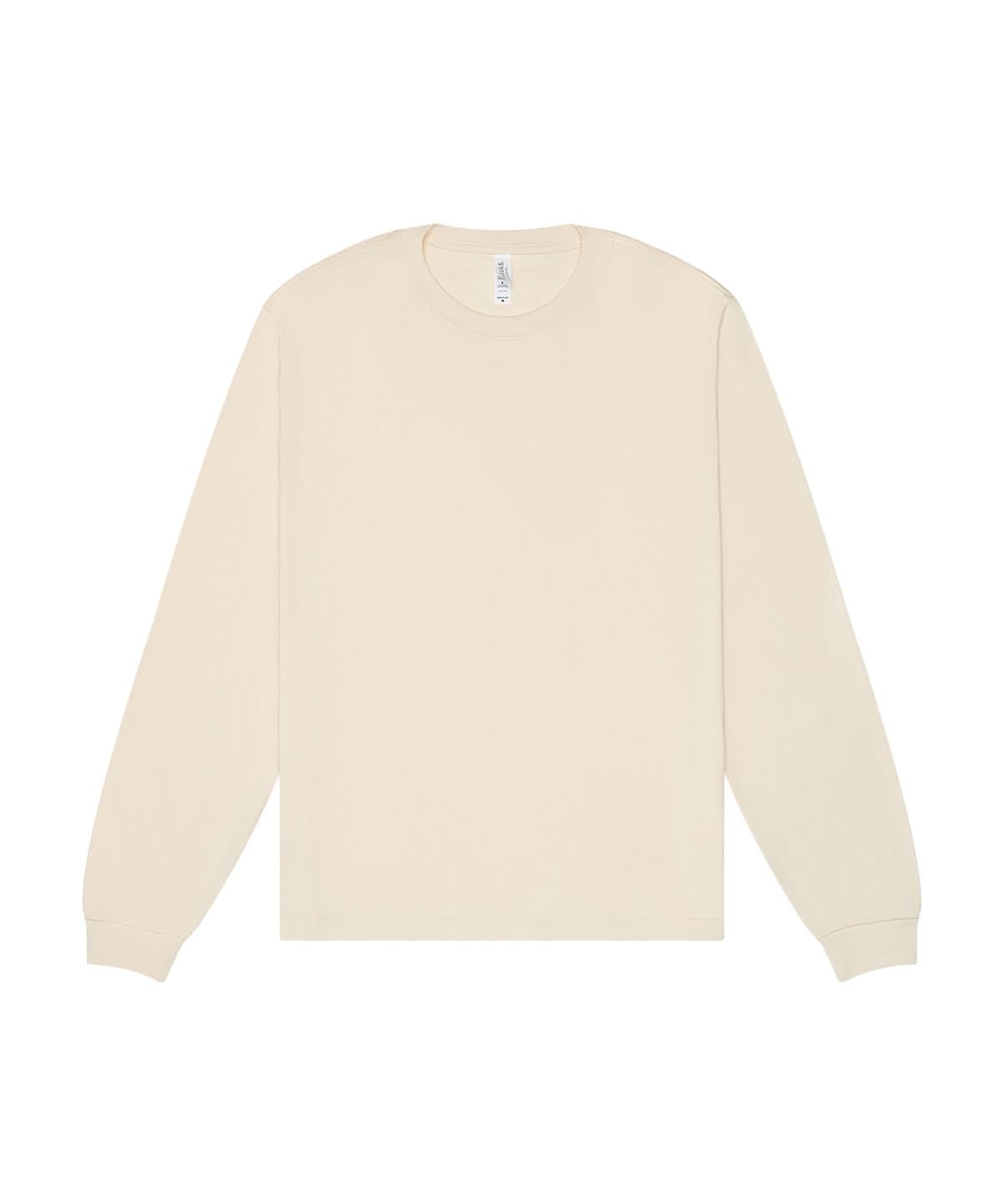 Bella Canvas Unisex heavy boxy long sleeve tee BE156 - Natural - Customisable T-Shirt