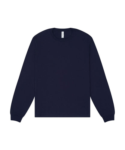Bella Canvas Unisex heavy boxy long sleeve tee BE156 - Navy - Customisable T-Shirt