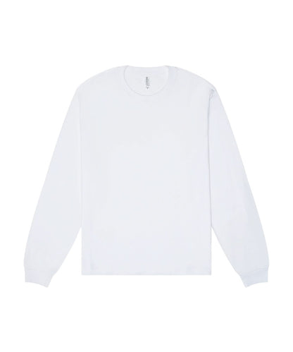Bella Canvas Unisex heavy boxy long sleeve tee BE156 - White - Customisable T-Shirt