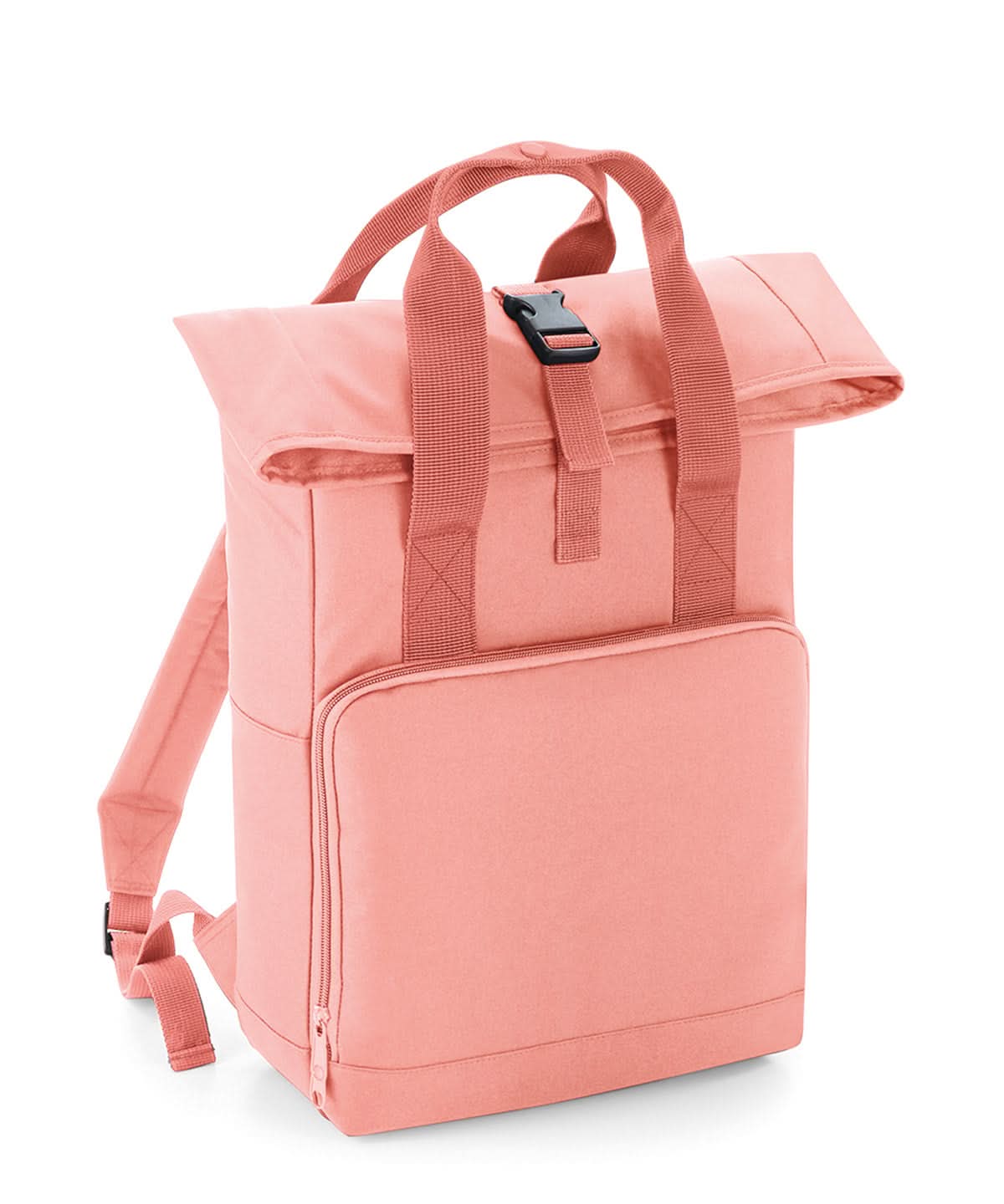 Twin Handle RollTop Backpack - BG118 - Blush Pink O S - Customisable Bags