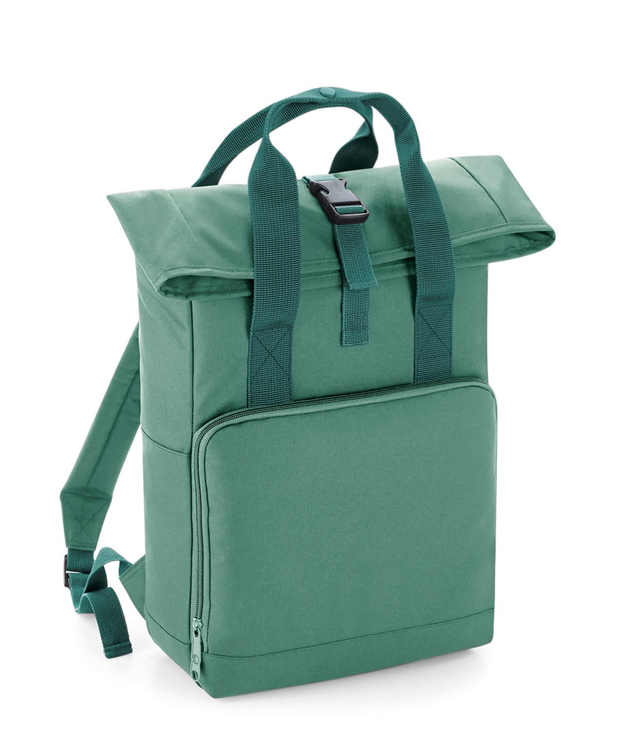 Twin Handle RollTop Backpack - BG118 - Sage Green O S - Customisable Bags