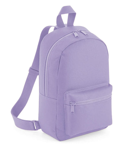 Bagbase Mini essential fashion backpack BG153 - Lavender One size - Customisable Bags