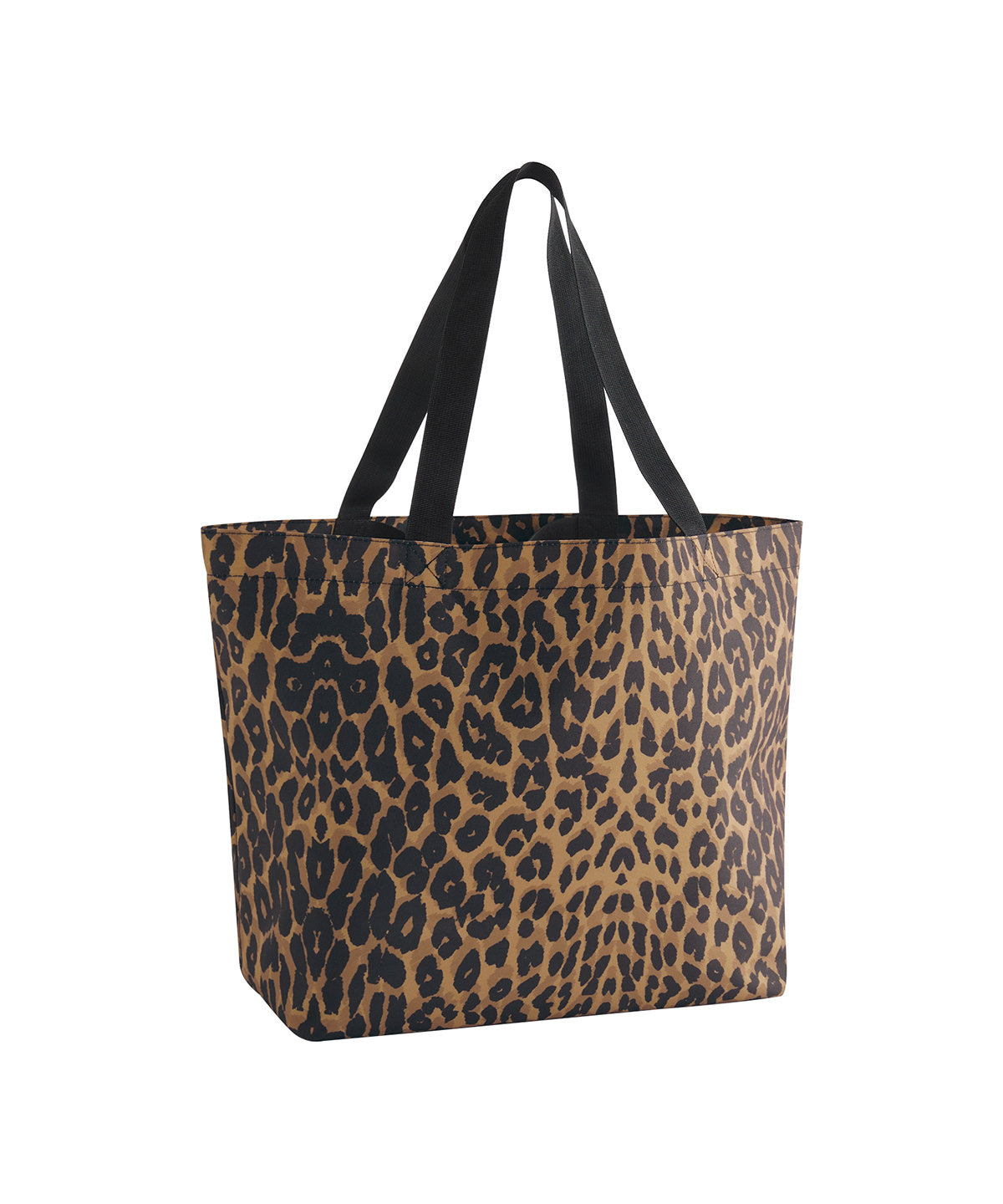 Leopard print carryall tote bag - BG194 - Leopard Print One size - Customisable Bags