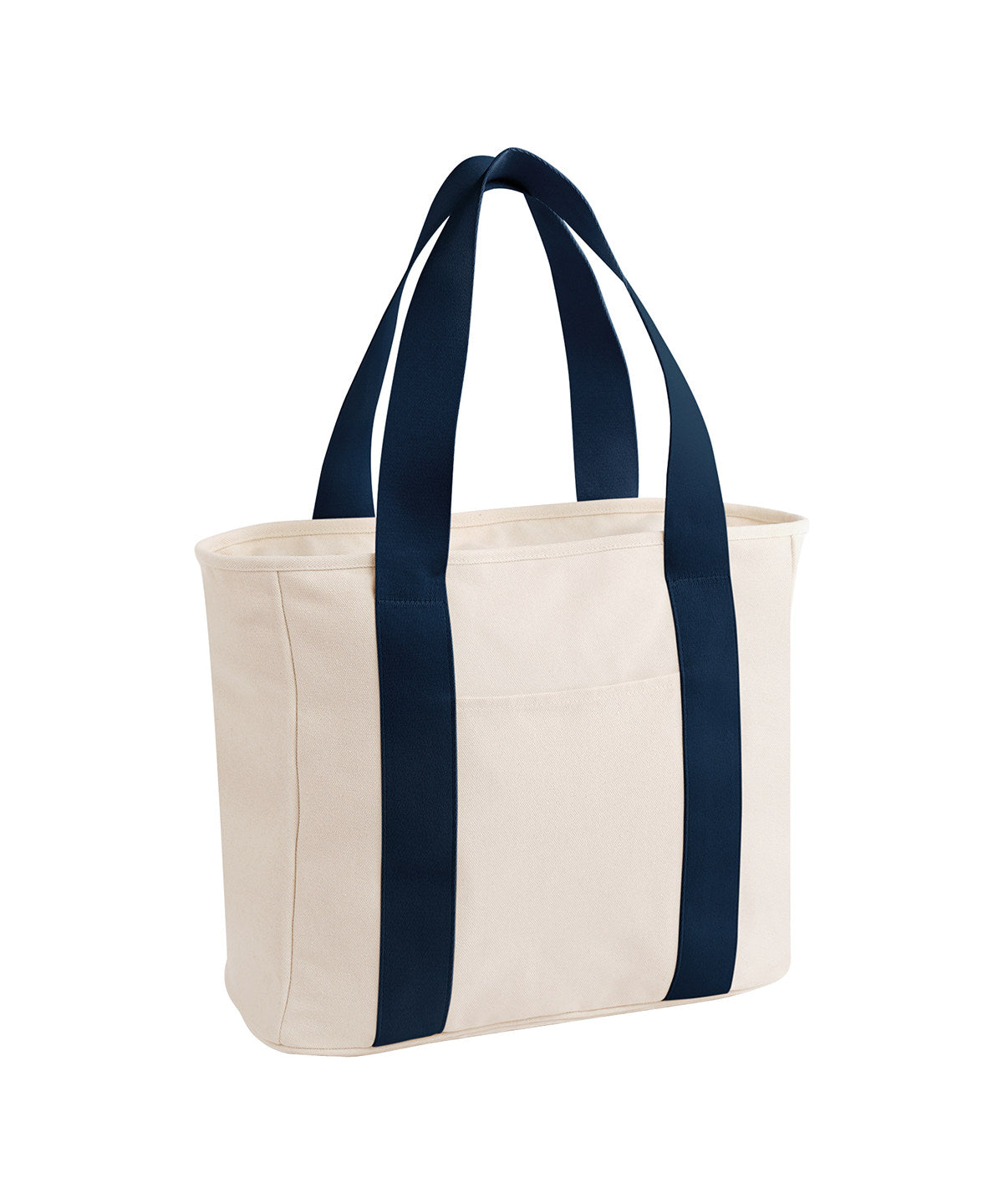 Edit canvas tote - BG675 - Natural Navy One size - Customisable Bags