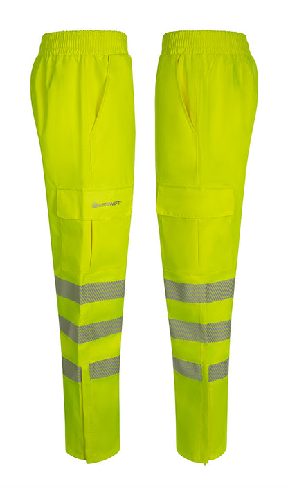 Beeswift Birkdale Hi Vis Waterproof Breathable Trousers Bit - - Customisable Trousers