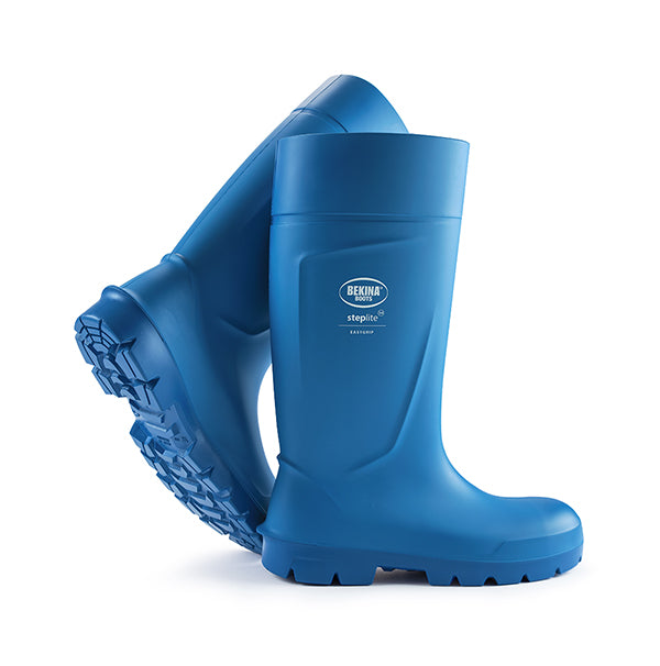 Bekina Steplite Easy Grip Safety Wellingtons S Bnpan3 P5353 - Blue 3.5 - Customisable Wellingtons