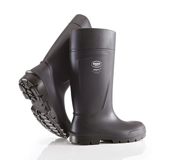 Bekina Steplite Easy Grip Full Safety Wellingtons S Bnpan4 P8080 - Black - Customisable Wellingtons