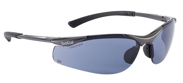 Bolle Safety Contour Platinum Glasses - Smoke - Customisable Eye Protection