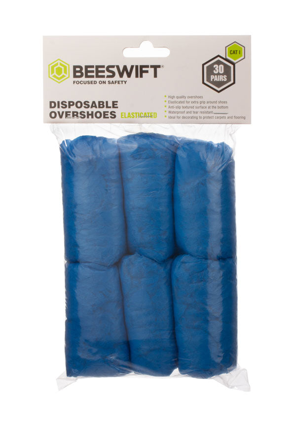 Beeswift Disposable Overshoe Covers Pack of 30 - - Customisable Footwear