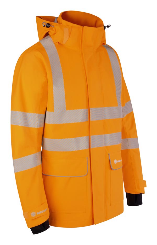 Beeswift Stormwear Mens Hi-Vis Jacket - Orange - Customisable Jackets