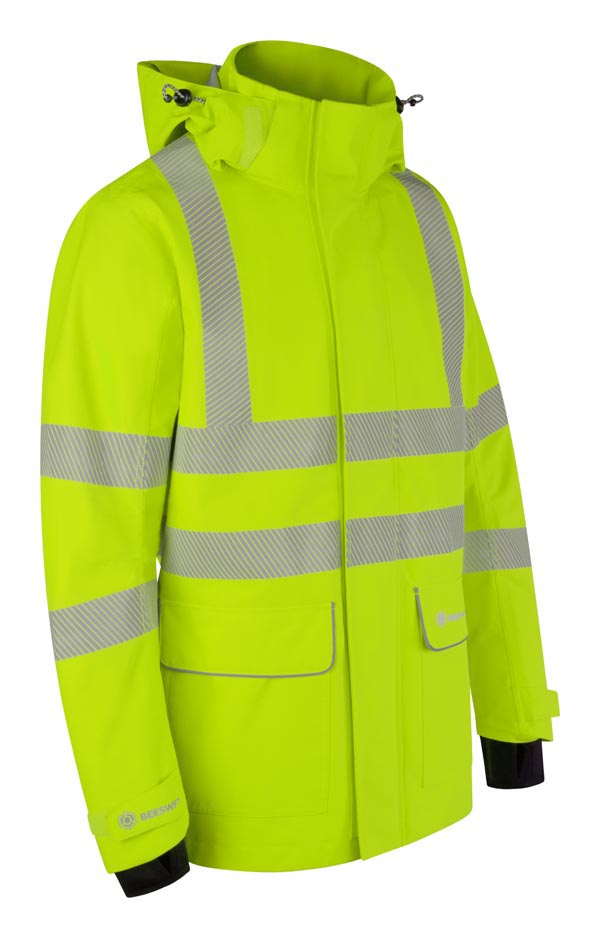Beeswift Stormwear Mens Hi-Vis Jacket - Saturn Yellow - Customisable Jackets