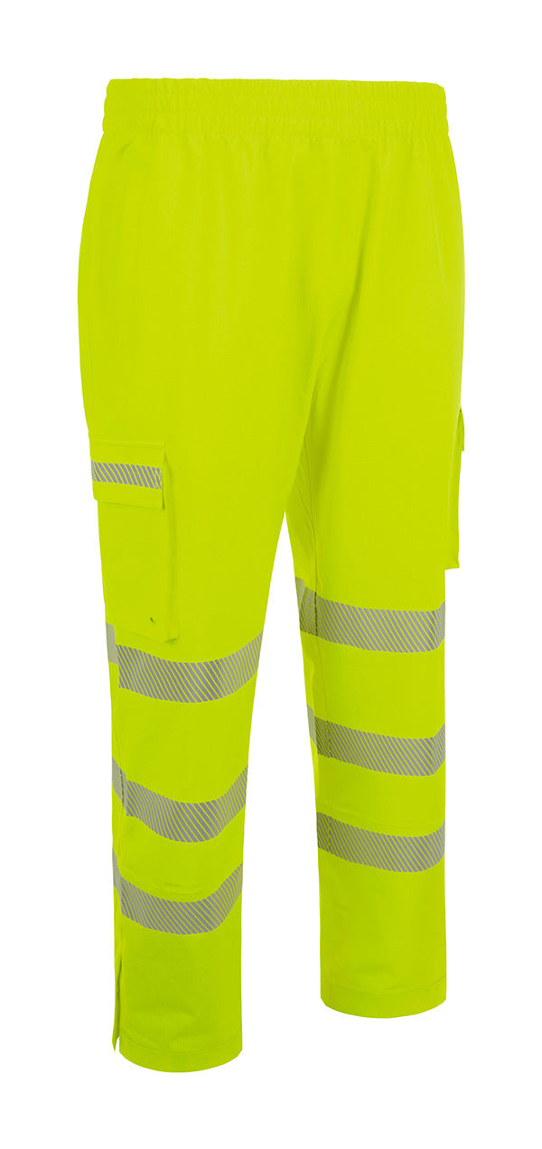 Beeswift Stormwear Mens Hi-Vis Overtrouser - Saturn Yellow - Customisable Trousers
