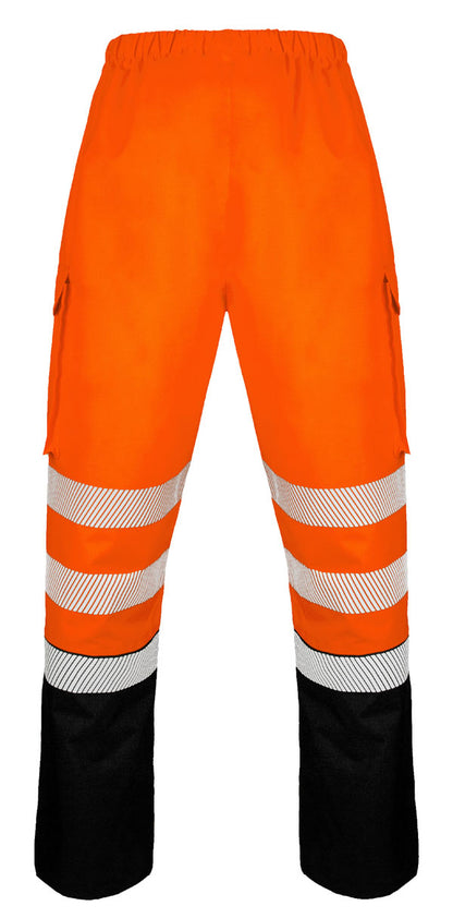 Deltic Beeswift Deltic Hi Vis Two Tone Ripstop Breathable And Waterproof Rail Over Trouser Bsdtrtt - - Customisable Trousers