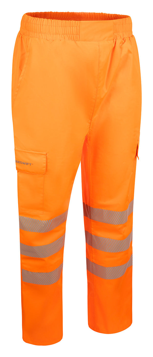 Beeswift Stormwear Womens Hi-Vis Overtrouser - Orange - Customisable Trousers