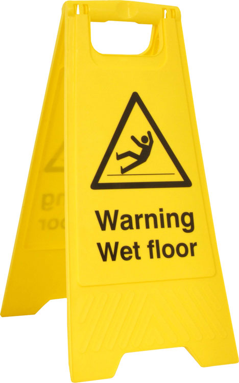 WARNING WET FLOOR A BOARD - - Customisable Hazard Signs