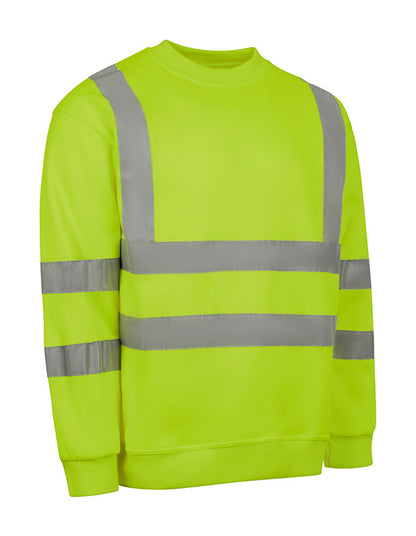 Beeswift Essential Sweatshirt Hi Vis Jumper Bssen - Saturn Yellow - Customisable Sweatshirts