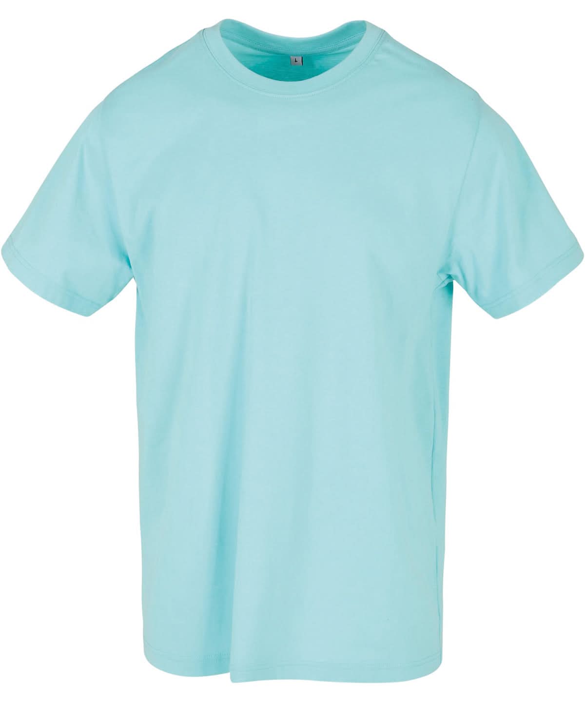 Build Your Brand BYB T shirt round neck Beryl Blue BY004 - Beryl Blue - Customisable T-Shirt