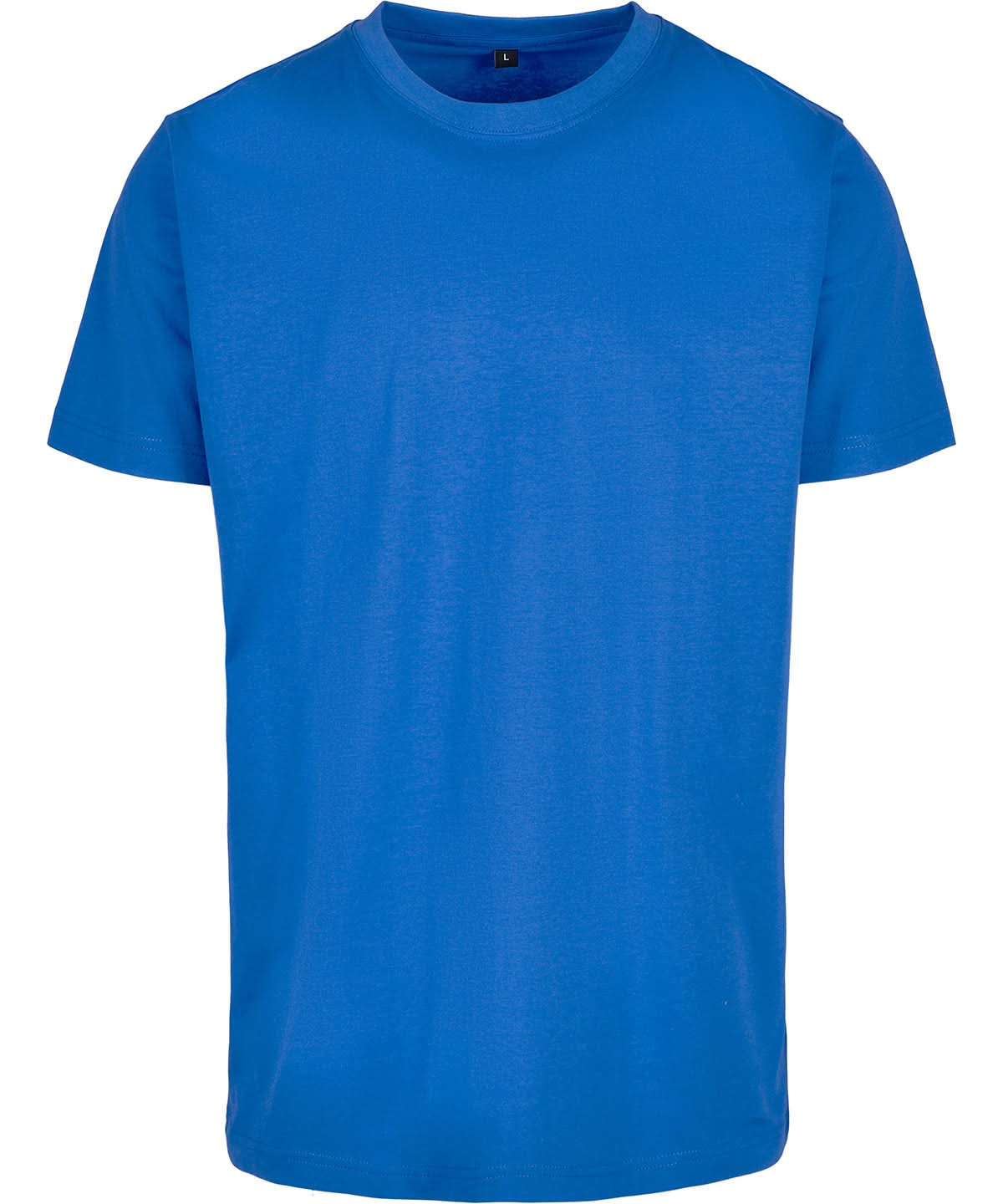 Build Your Brand BYB T shirt round neck Intense Blue BY004 - Intense Blue - Customisable T-Shirt