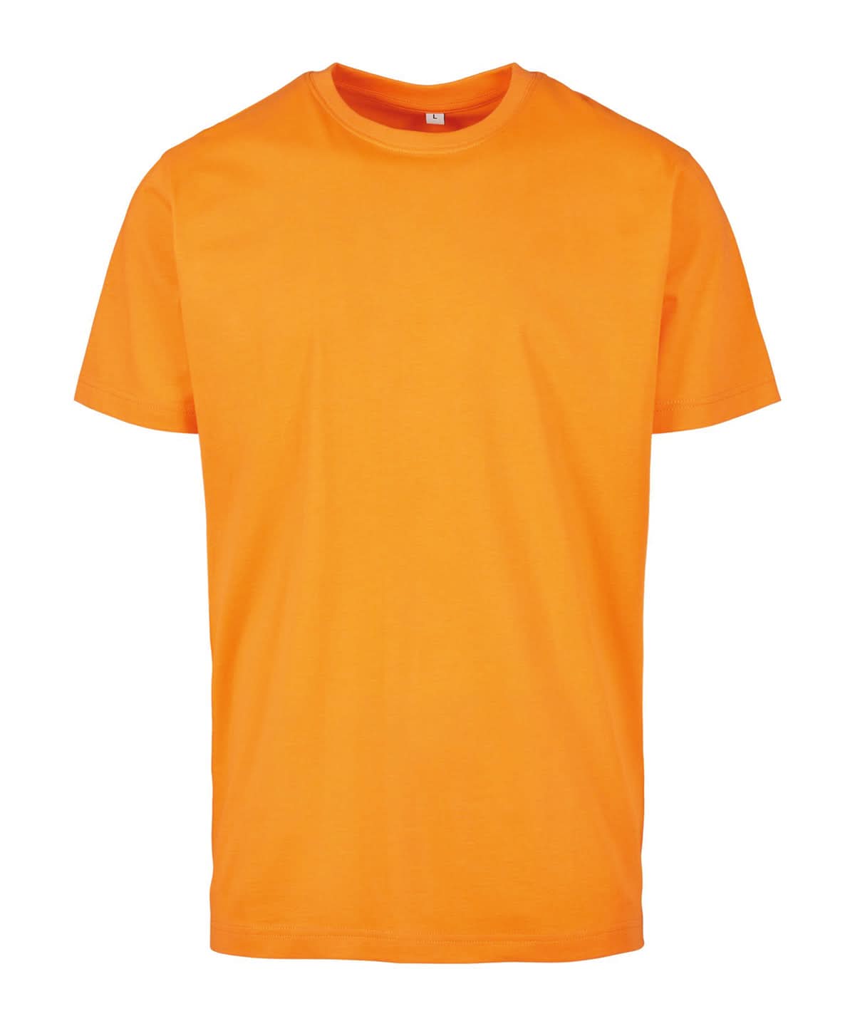 Build Your Brand BYB T shirt round neck Paradise Orange BY004 - Paradise Orange - Customisable T-Shirt