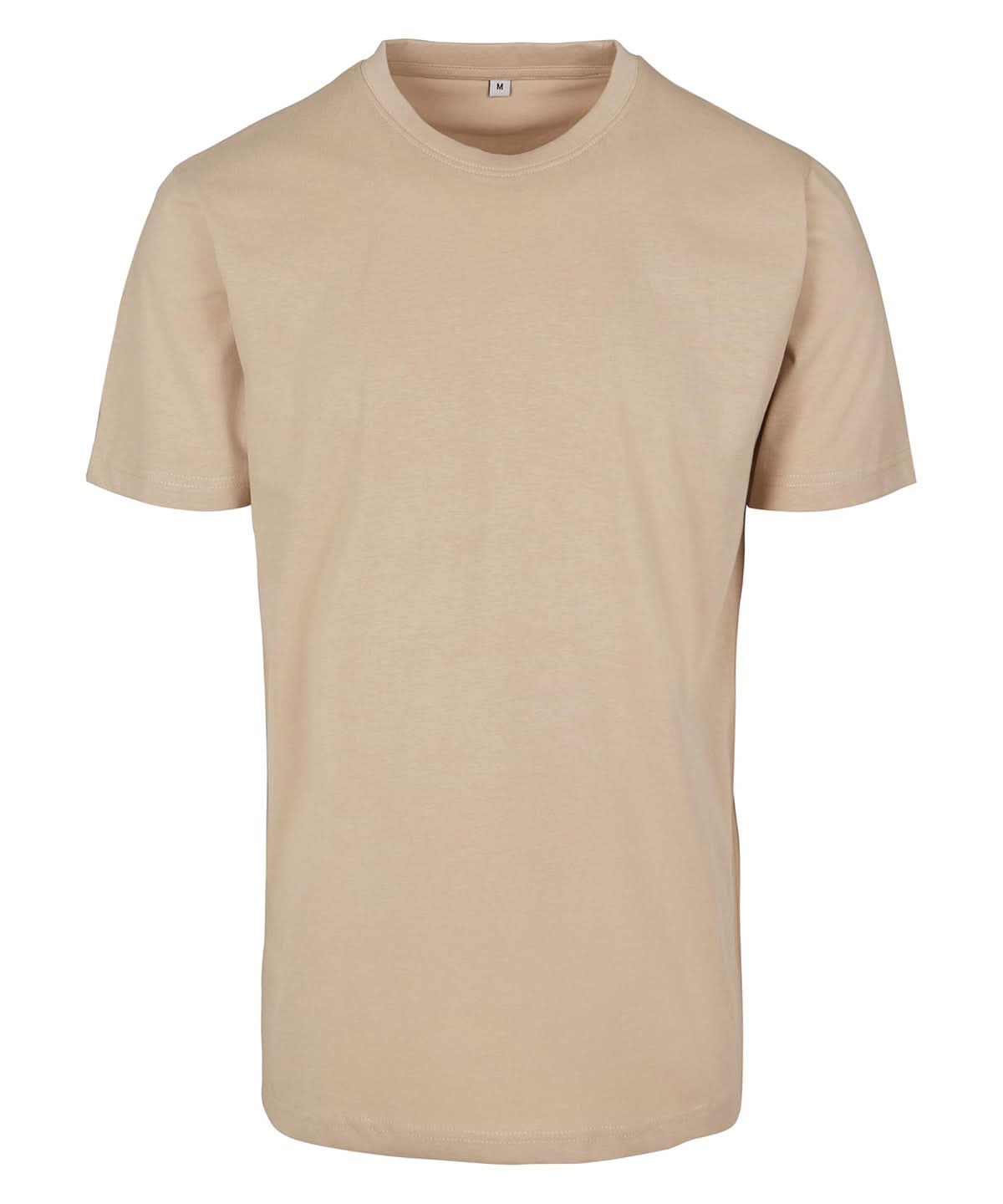 Build Your Brand BYB T shirt round neck Sand BY004 - Sand - Customisable T-Shirt