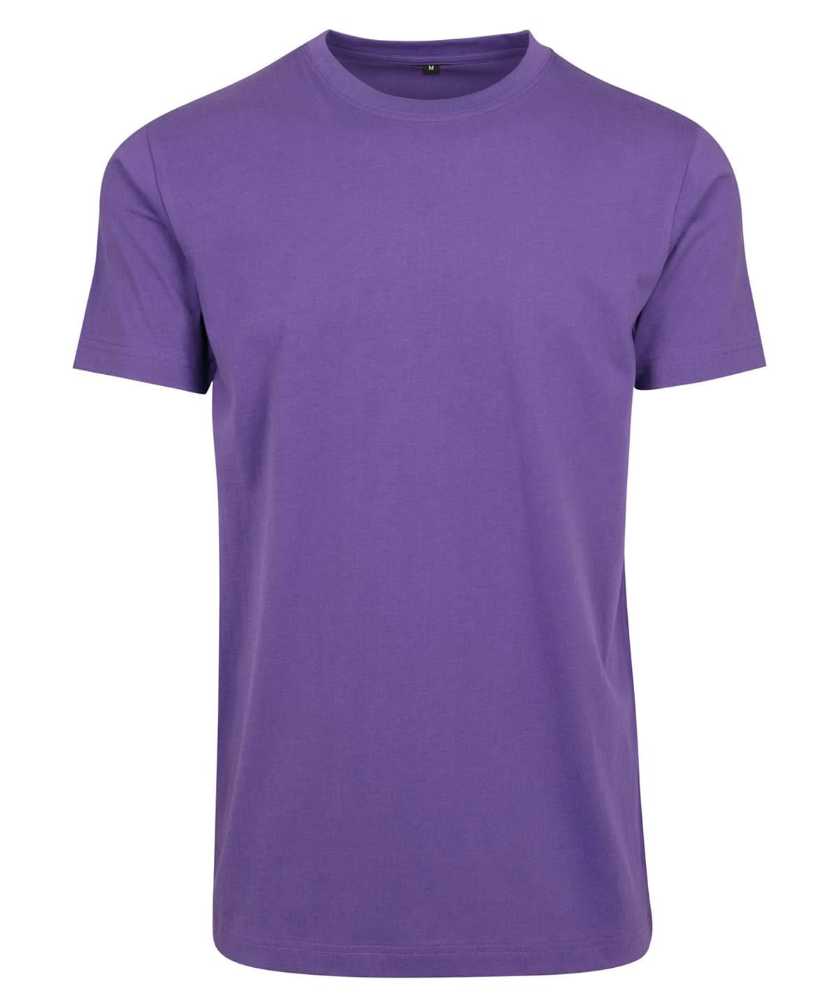 Build Your Brand BYB T shirt round neck Ultra Violet BY004 - Ultra Violet - Customisable T-Shirt