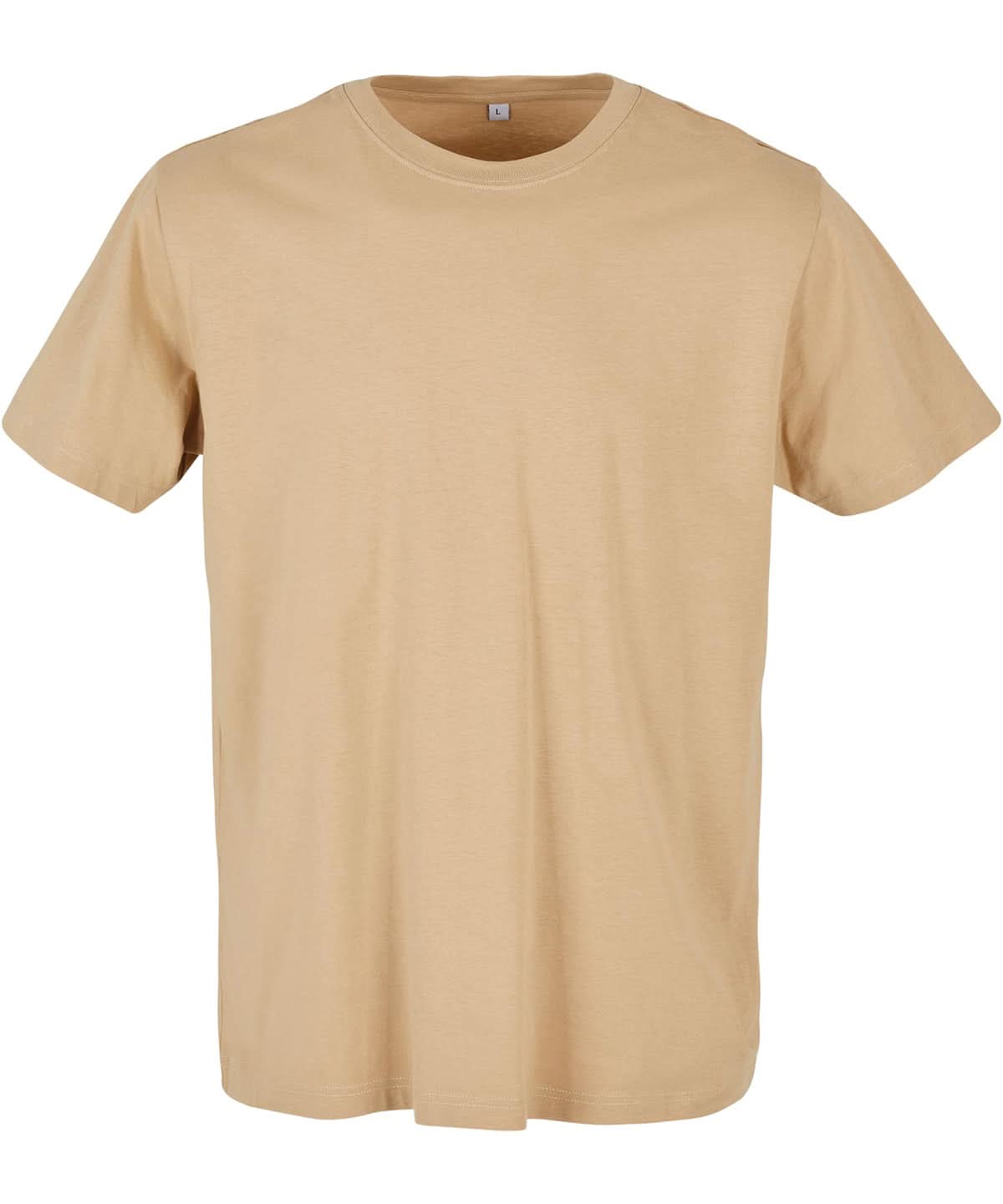 Build Your Brand BYB T shirt round neck Union Beige BY004 - Union Beige - Customisable T-Shirt