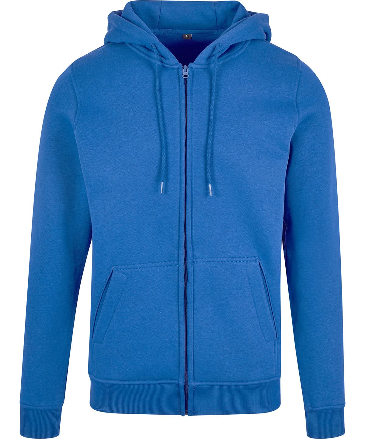 Build Your Brand BYB Heavy zip hoodie BY012 - Intense Blue - Customisable Hoodies