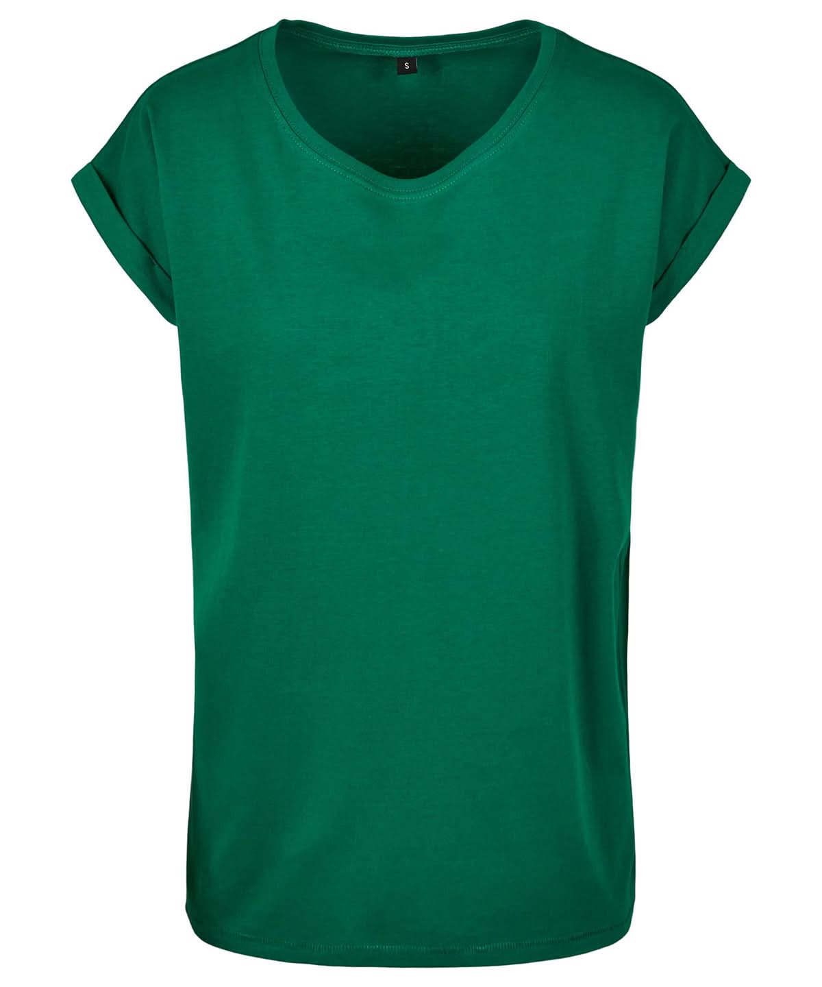 Build Your Brand BYB Womens extended shoulder tee Black BY021 - Forest Green 5XL - Customisable T-Shirt