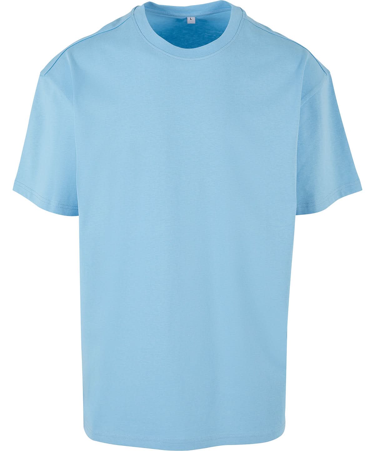 Build Your Brand BYB Heavy oversized tee Baltic Blue BY102 - Baltic Blue - Customisable T-Shirt