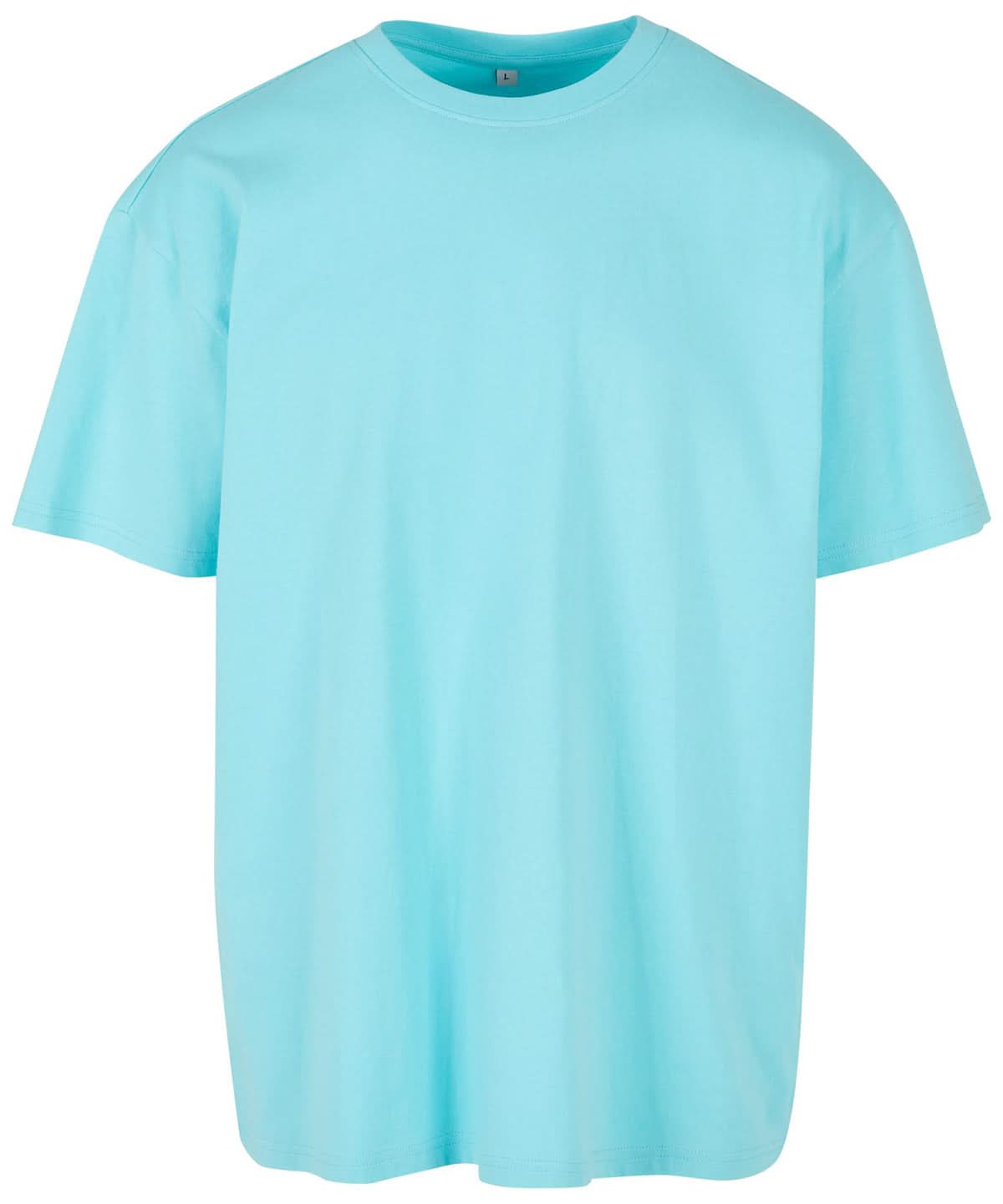 Build Your Brand BYB Heavy oversized tee Beryl Blue BY102 - Beryl Blue - Customisable T-Shirt