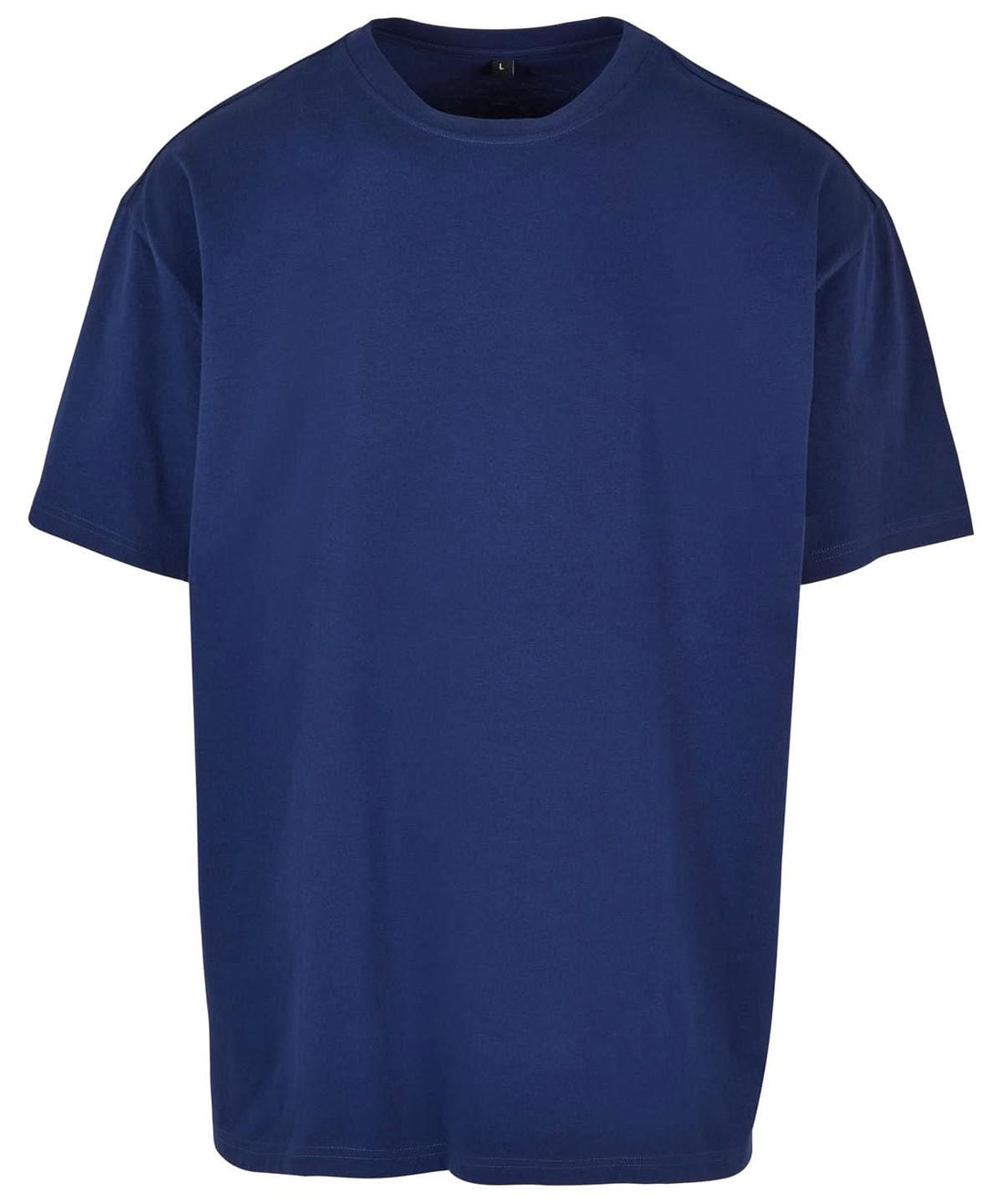 Build Your Brand BYB Heavy oversized tee Dark Blue BY102 - Dark Blue - Customisable T-Shirt