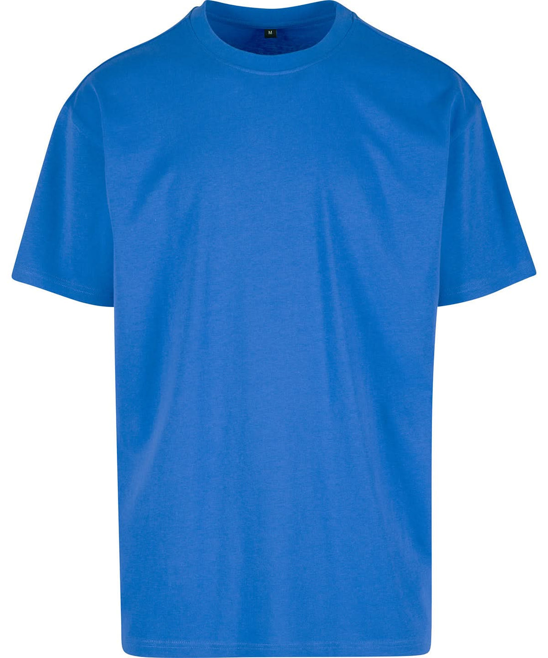 Build Your Brand BYB Heavy oversized tee Intense Blue BY102 - Intense Blue - Customisable T-Shirt