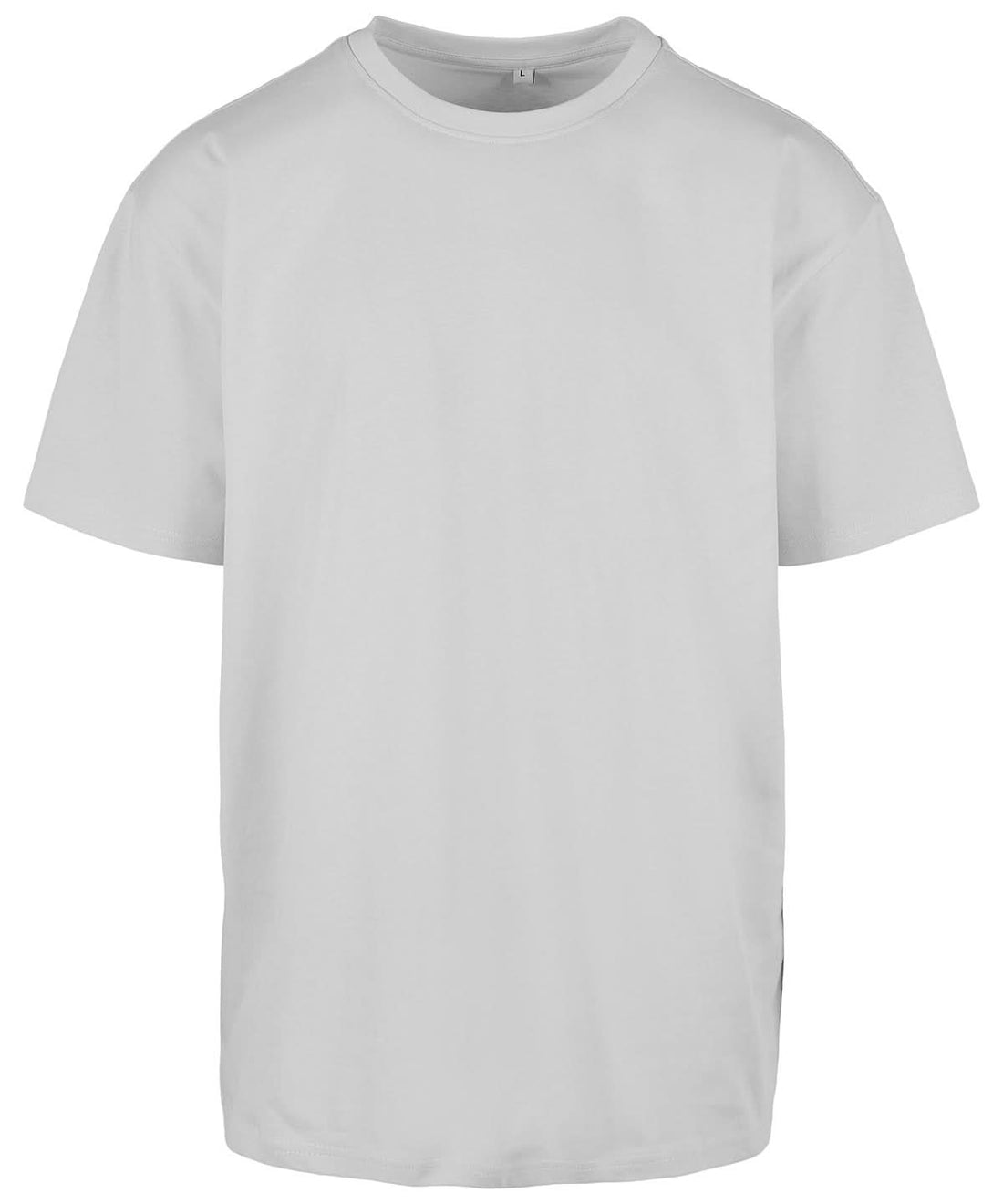 Build Your Brand BYB Heavy oversized tee Light Asphalt BY102 - Light Asphalt - Customisable T-Shirt
