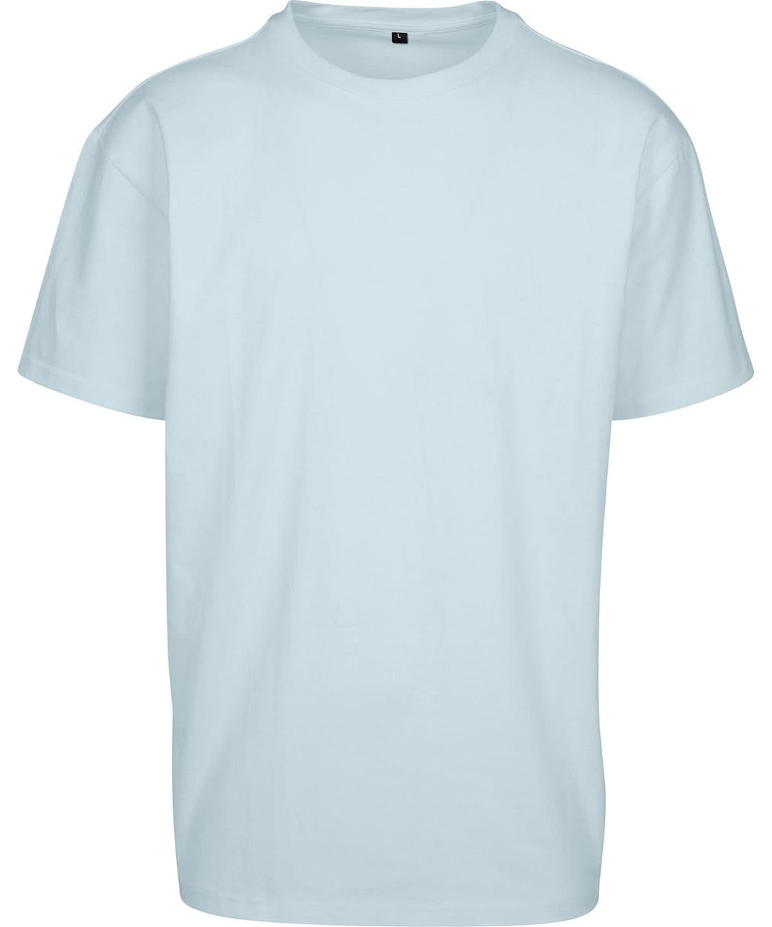 Build Your Brand BYB Heavy oversized tee Powder Blue BY102 - Powder Blue - Customisable T-Shirt