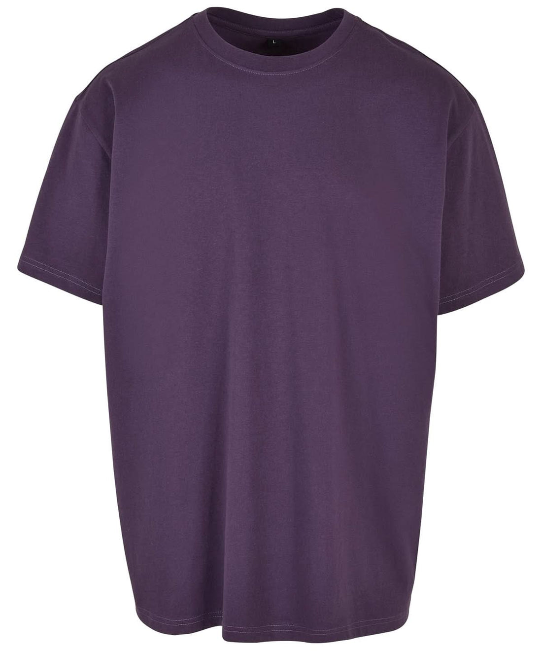Build Your Brand BYB Heavy oversized tee Purple Night BY102 - Purple Night - Customisable T-Shirt