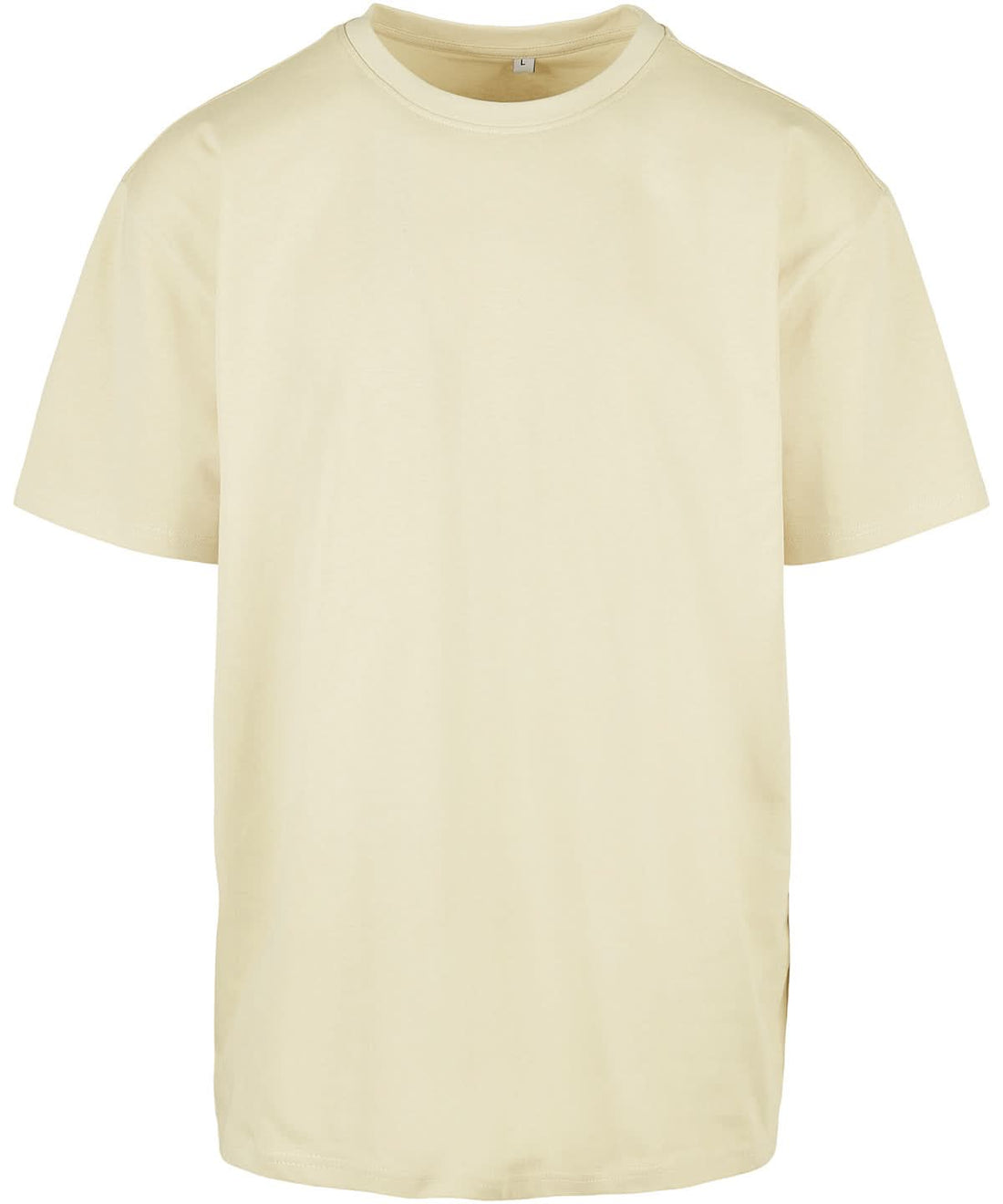 Build Your Brand BYB Heavy oversized tee Soft Yellow BY102 - Soft Yellow - Customisable T-Shirt