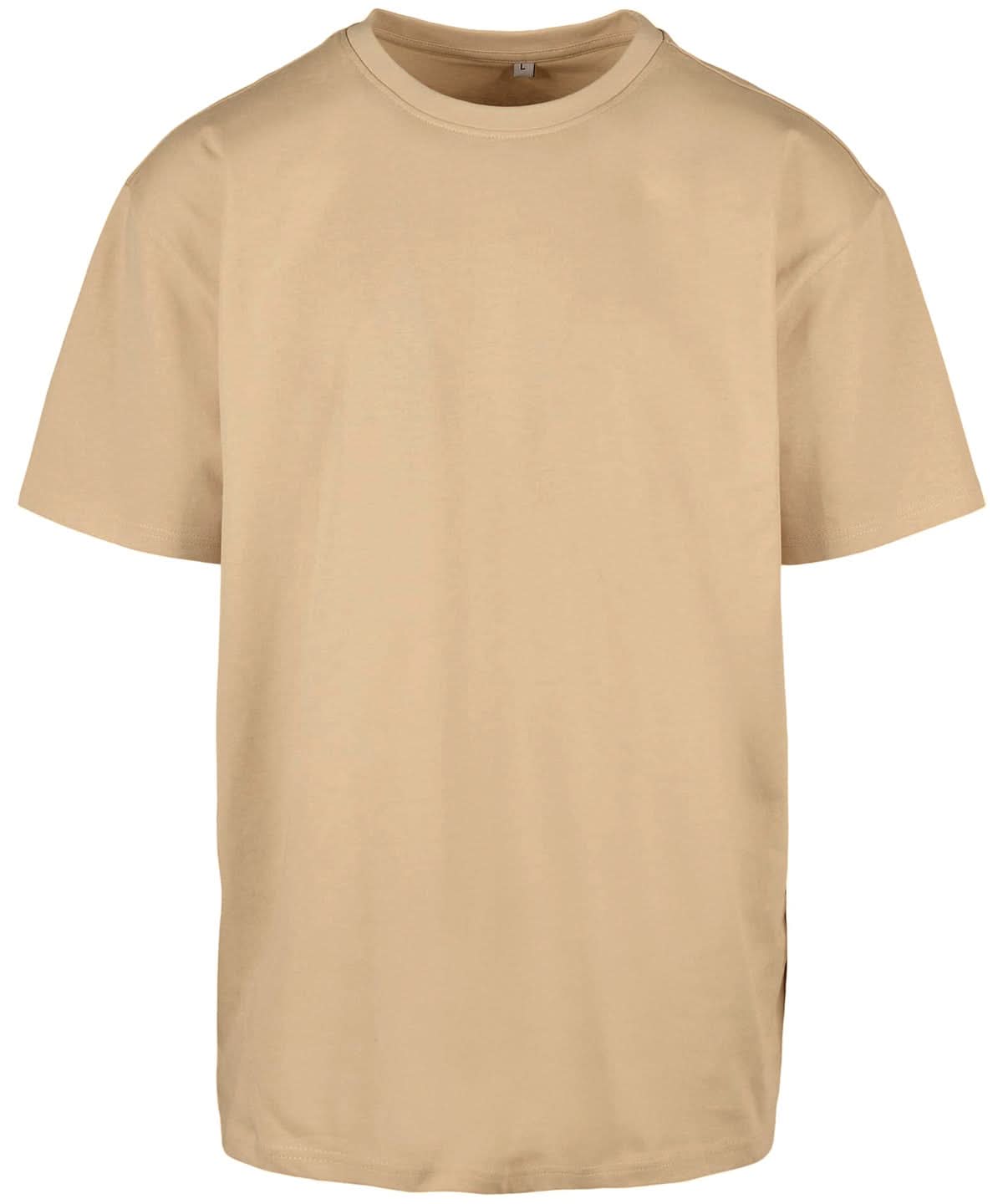 Build Your Brand BYB Heavy oversized tee Union Beige BY102 - Union Beige - Customisable T-Shirt