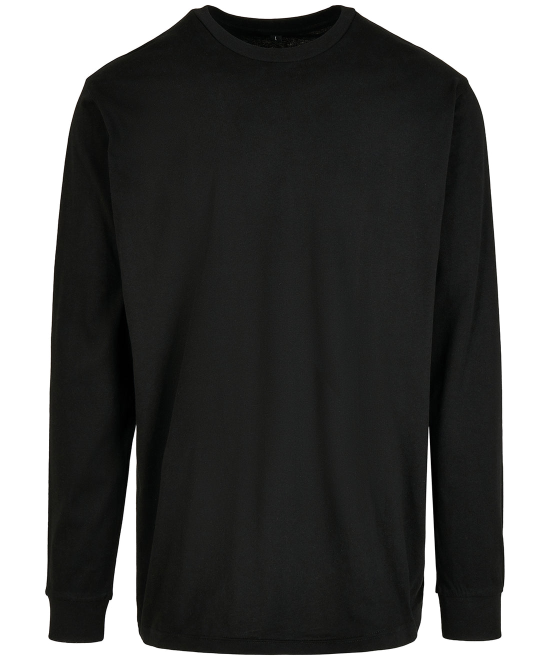 Organic long sleeve with cuff rib - BY150 - Black - Customisable Sweatshirts