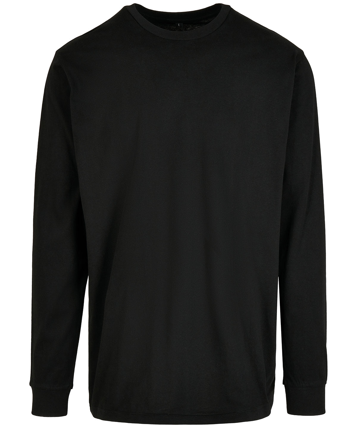 Organic long sleeve with cuff rib - BY150 - Black - Customisable Sweatshirts