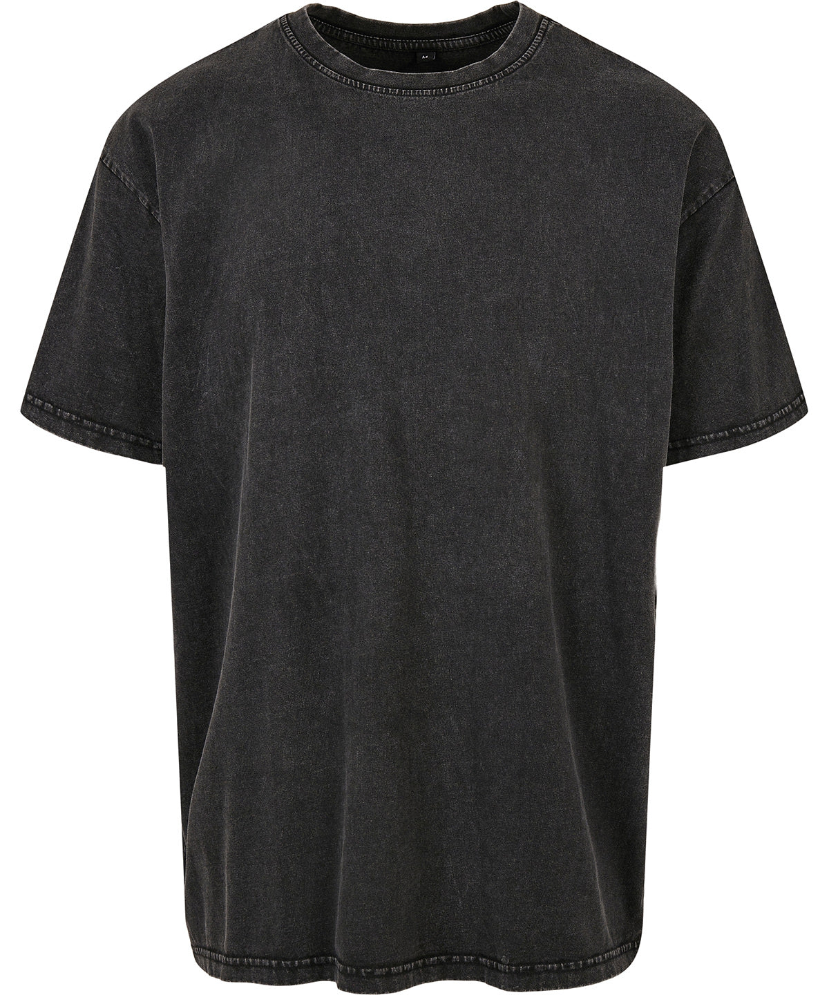 Acid washed heavy oversized tee - BY189 - Black* - Customisable T-Shirts