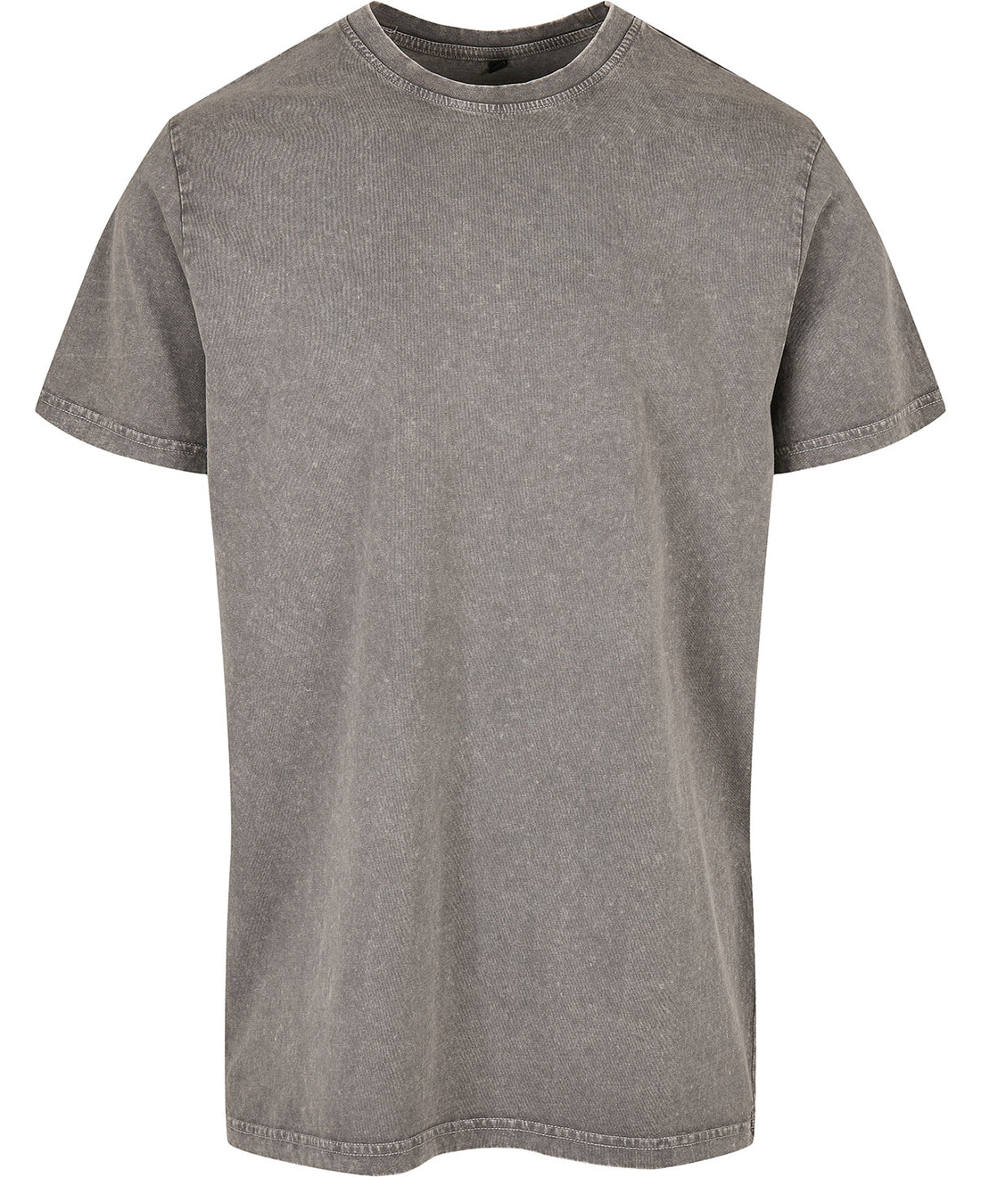Acid washed round neck tee - BY190 - Asphalt - Customisable T-Shirts