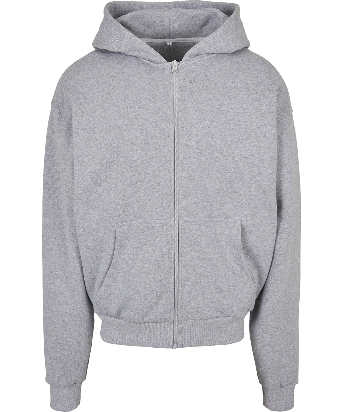 Ultra heavy zip hoodie - BY192 - Heather Grey - Customisable Hoodies