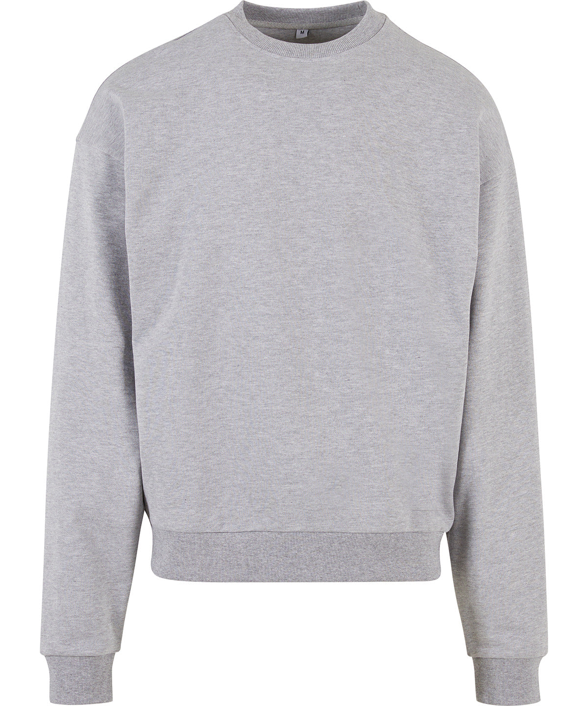 Ultra-heavy cotton crew neck - BY205 - Heather Grey - Customisable Sweatshirts